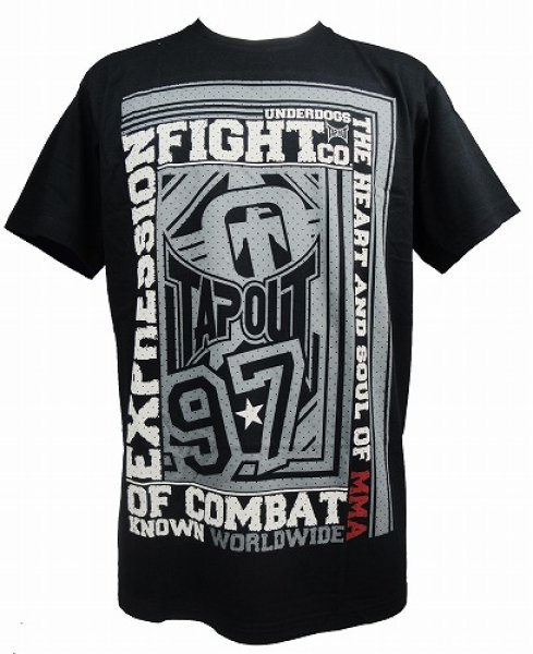 Photo1: TAPOUT T-shirts Heart and Soul Black (1)