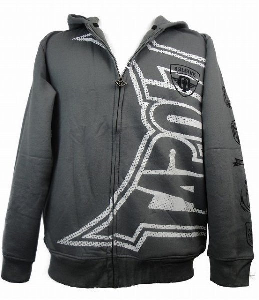 Photo1: TAPOUT Boy Zipped Parka Invert Grey (1)