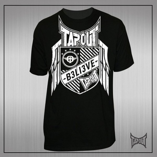 Photo1: TAPOUT T-shirts Defender Black/White  SALE (1)