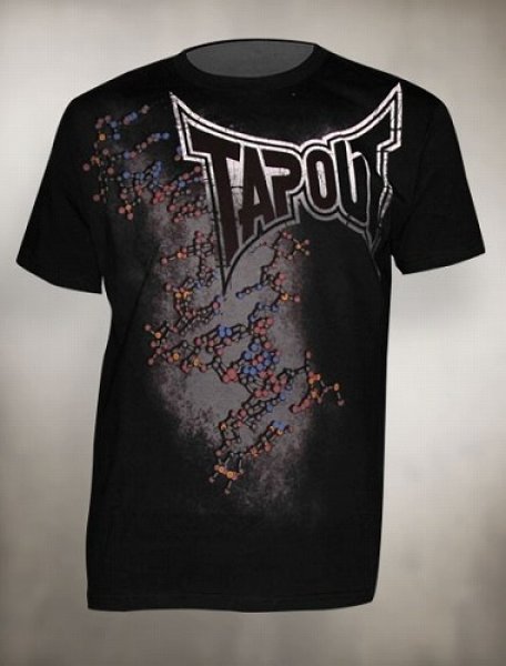 Photo1: TAPOUT T-shirts DNA Black (1)