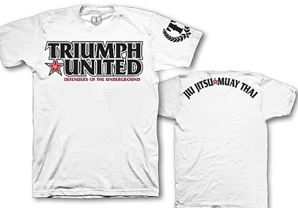 Photo3: Triumph United T-Shirts DEFEND White  SALE (3)
