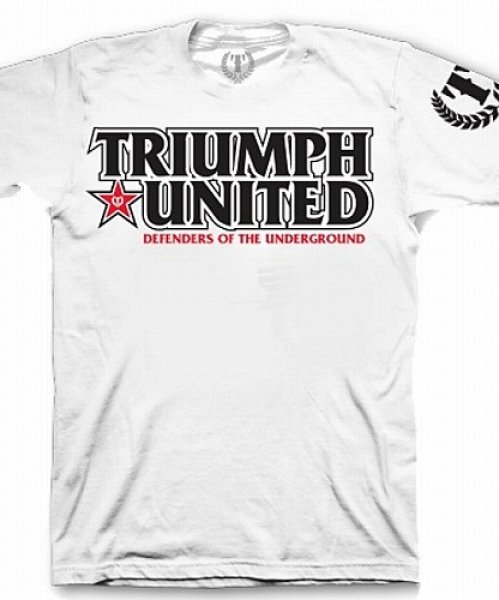 Photo1: Triumph United T-Shirts DEFEND White  SALE (1)