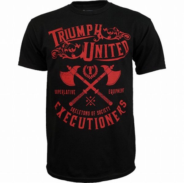Photo1: Triumph United T-Shirts Executioner Black   SALE (1)