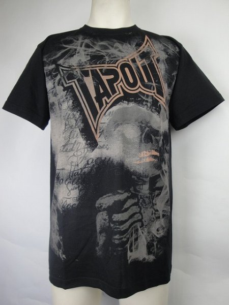 Photo1: TAPOUT T-shirts ASHES Black (1)