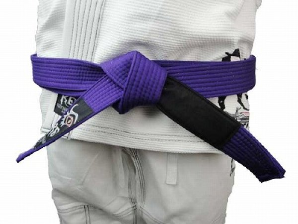 Photo1: RE FIGHT　Jiu Jitsu Belt Purple (1)