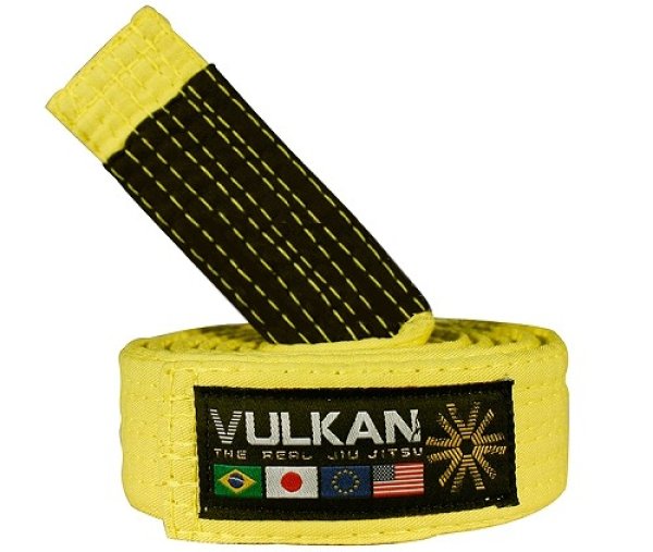Photo1: VULKAN　Kids Jiu Jitsu Belt Yellow (1)