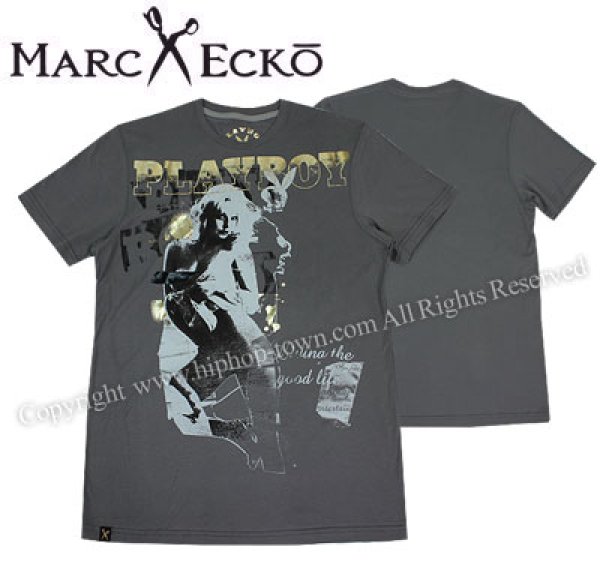 Photo1: MARC　ECKO　PLAY BOY　Tshirts　YOU GO　FIRST　Grey (1)