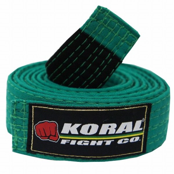 Photo1: KORAL KIDS Jiu Jitsu Belt Green (1)