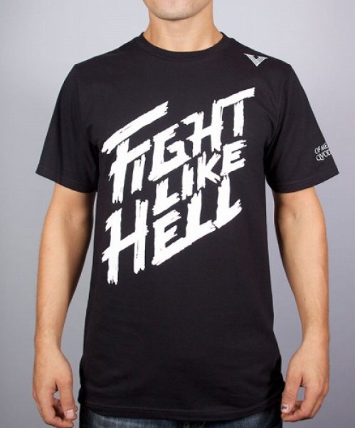 Photo1: VXRSI T-shirt Fight Like Hell Black (1)