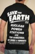 Photo2: Gawakoto Tshirts　Save The earth　Black (2)