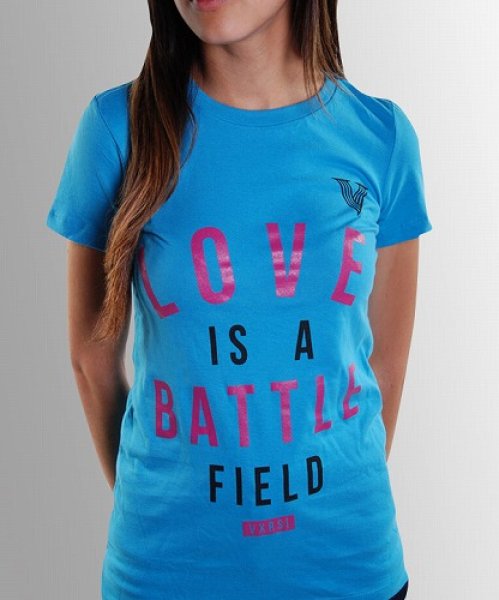 Photo1: VXRSI Ladies T-shrits Love Battle Aqua  SALE (1)