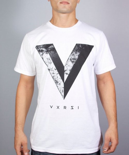 Photo1: VXRSI T-shirt Stone V Ｗhite SALE (1)