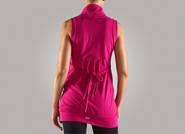 Photo2: Les Mills Ladies Tank Top Cowl Neck Purple  SALE (2)