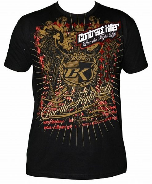 Photo1: Contract killer T-Shirt Crest Black  Sale (1)