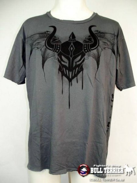 Photo1: Warrior Wear Tshirt BatWing Destruction Grey (1)