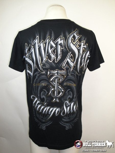 Photo2: Silver Star T-shirts Thiago Silva 102 Black  SALE (2)