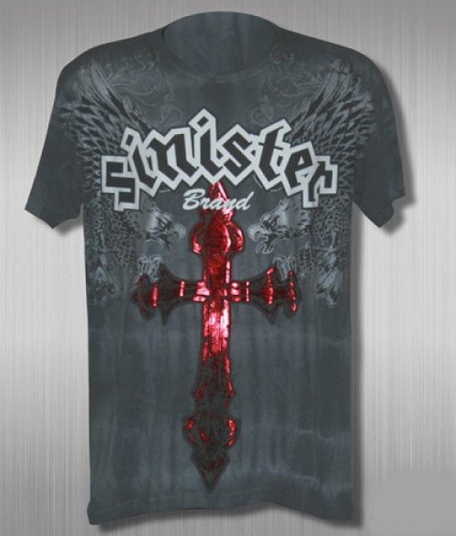 Photo1: Sinister T-Shirts Tear it Up Grey  SALE (1)