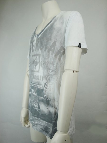 Photo2: Silver Star T-shirt Positive Tention White  SALE (2)