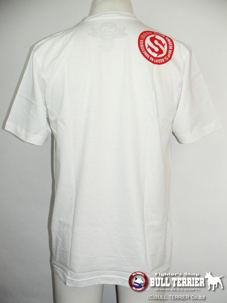 Photo2: Sinister T-Shirts Toby Imada Rising Snake White  SALE (2)