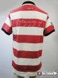 Photo2: TAPOUT Vintage Polo  Shirt BAR STRIPE Red/White  SALE (2)