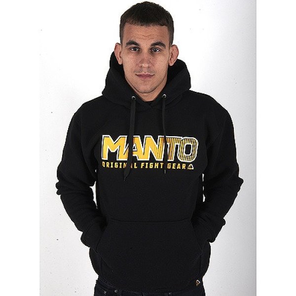 Photo1: MANTO Hood Parka　LOGO TYPE Black (1)