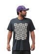 Photo1: Bony Acai T-shirt Checkered Dark Gray  SALE (1)