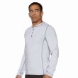 Photo1: JACO Henley Shirt Moonlight  Heather Grey SALE (1)