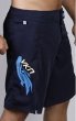 Photo4: VULKAN Fight Shorts EDGE Navy Blue  SALE (4)