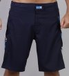 Photo1: VULKAN Fight Shorts EDGE Navy Blue  SALE (1)