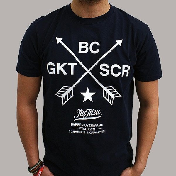 Photo1: Scramble T-shirts Bonecrusher V.3 Navy (1)