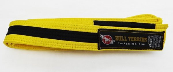 Photo1: BULLTERRIER Jiu Jitsu Belt Yellow/Black (1)