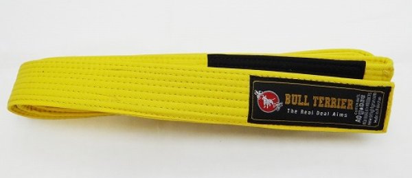 Photo1: BULLTERRIER Jiu Jitsu Belt Yellow (1)