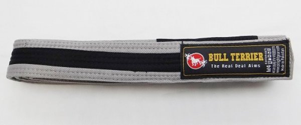 Photo1: BULLTERRIER Jiu Jitsu Belt Grey/Black (1)