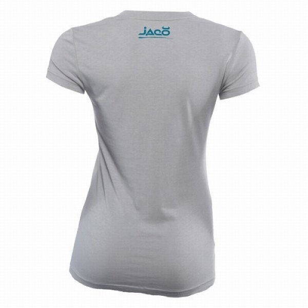 Photo3: JACO Ladys T-shirt Kanji 2 Performance V-Neck Grey  SALE (3)
