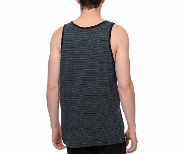Photo2: RVCA Tank Top Swanston Black  SALE (2)