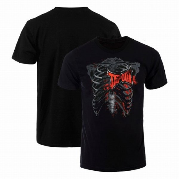 Photo1: TAPOUT T-Shirt Rib Cage Black (1)
