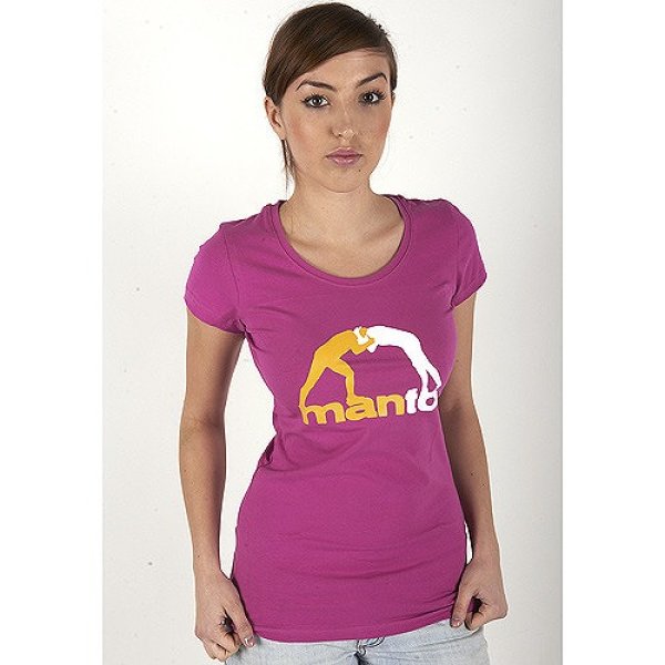 Photo1: MANTO Lady's T-Shirt Classic Pink (1)