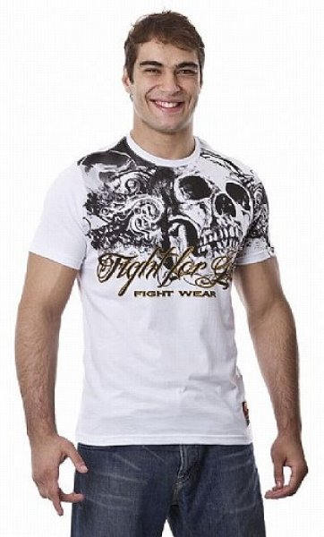 Photo1: DRAGAO　T-shirt Fight for Life White (1)