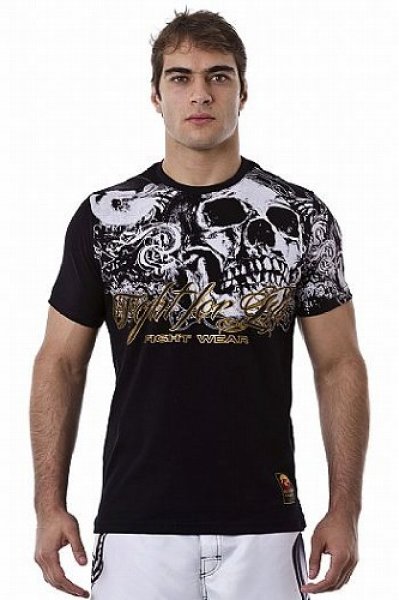 Photo1: DRAGAO　T-shirt Fight for Life Black (1)