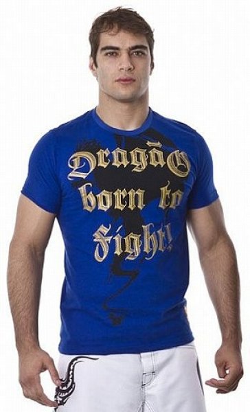 Photo1: DRAGAO　T-shirt Born to Fight Blue (1)