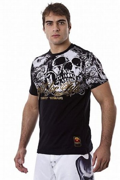Photo3: DRAGAO　T-shirt Fight for Life Black  SALE (3)