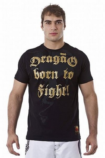 Photo1: DRAGAO　T-shirt Born to Fight Black (1)