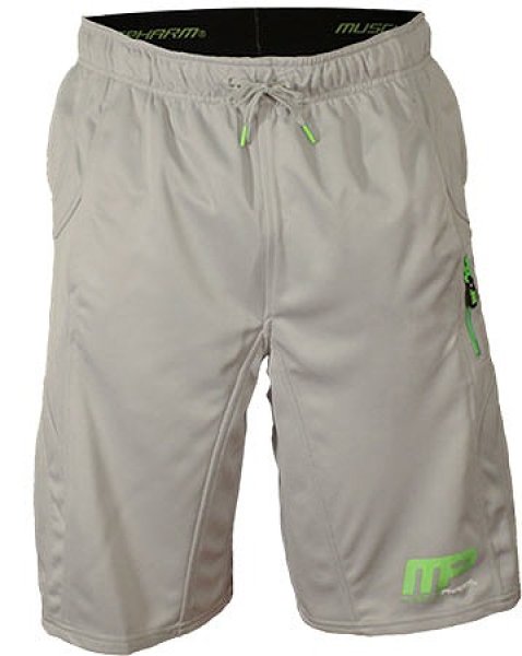 Photo1: Muscle Pharm Shorts Die Hard Grey (1)