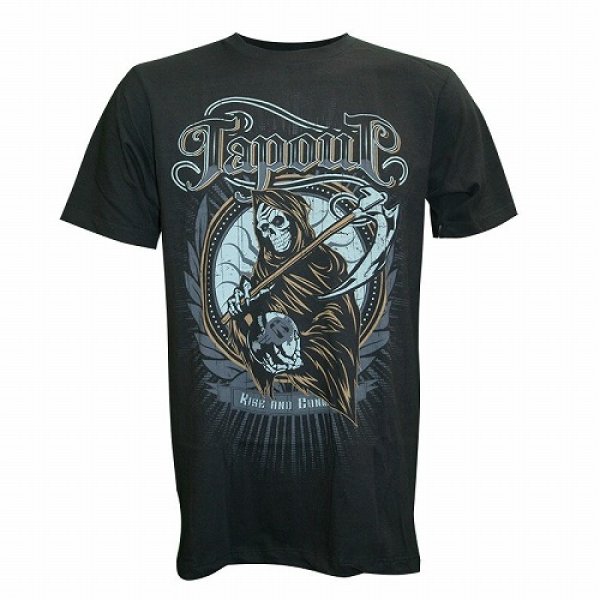 Photo1: TAPOUT T-shirt Reaper Black (1)