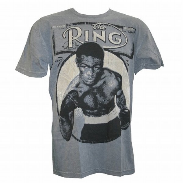 Photo1: The Ring T-shirt  Ike Flock Grey (1)