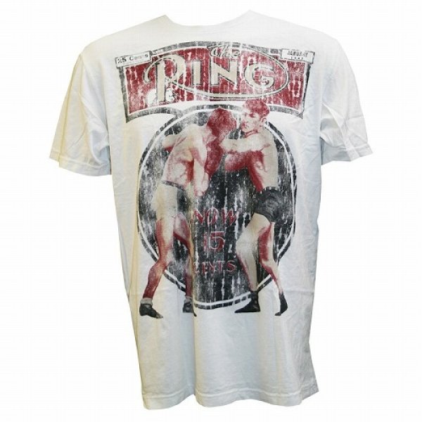 Photo1: The Ring T-shirt  Comback White (1)