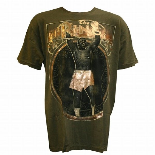 Photo1: The Ring T-shirt Smokin Joe Green (1)