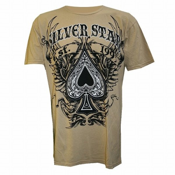 Photo1: Silver Star T-shirts Spaded Sand (1)