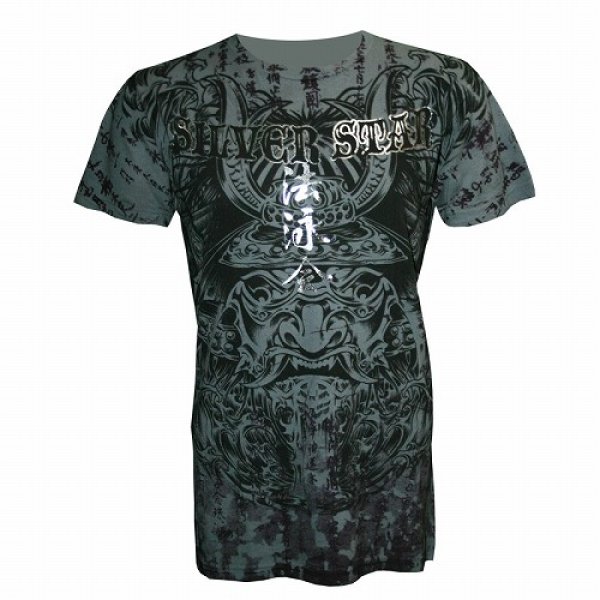 Photo1: Silver Star T-shirts Bushido Charcoal  SALE (1)
