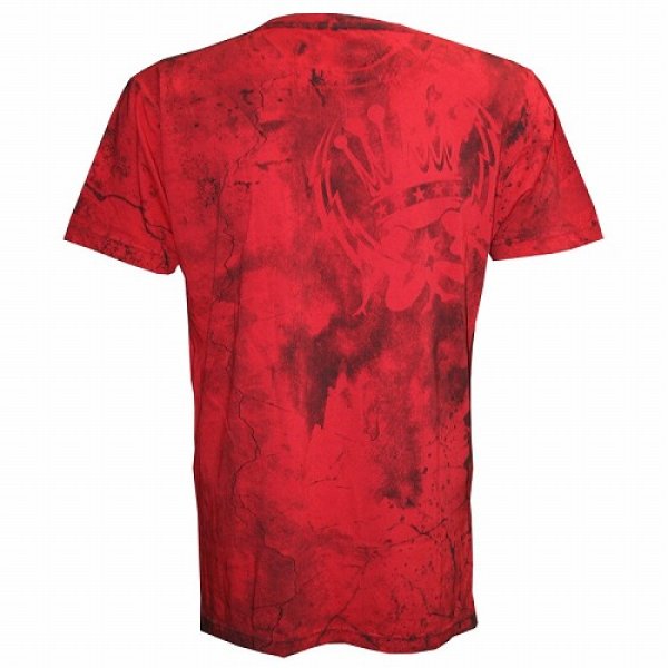 Photo2: Silver Star T-shirts Keffiyeh Red  SALE (2)